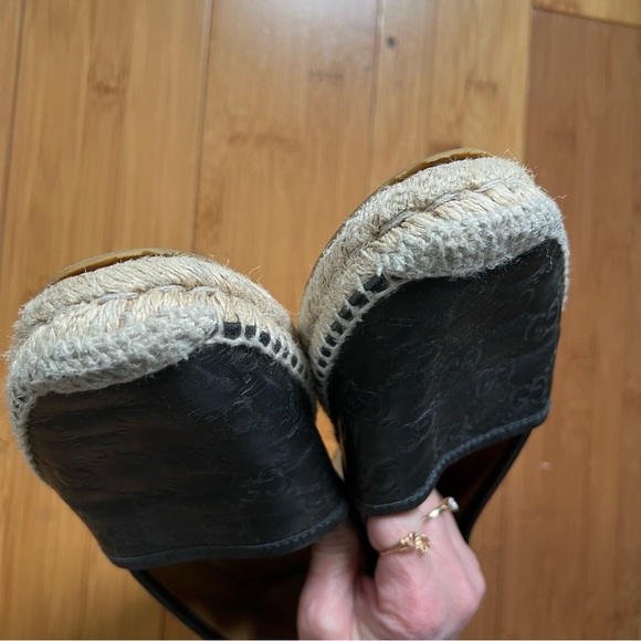 100% AUTHENTIC GUCCI Logo Espadrilles SIZE: 4 - Picture 11 of 14